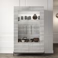 Mia Display Cabinet - 2 Door - Grey