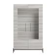 Mia Display Cabinet - 2 Door - Grey