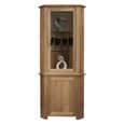 Opus Display Unit - 2 Door - Corner - Oak