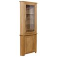 Opus Display Unit - 2 Door - Corner - Oak