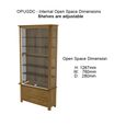 Opus Display Cabinet - 2 Door - Oak