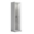 Modern Mara Vitrine - 1 Door RHF - White