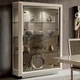 Elite Vitrine - 2 Door - Sand Birch