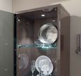 Platinum Vitrine - 1 Door - Silver