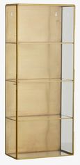 Ada Gold Metal Wall Display Cabinet