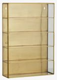 Ada Gold Metal Wall Tall Display Cabinet