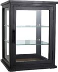 Arno Black Mango Wood 1 Door Display Cabinet