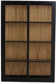 Bei Black 2 Sliding Door Wall Display Cabinet