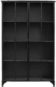 Downtown Black 2 Door Wide Display Cabinet