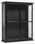 Downtown Black Small 2 Door Display Cabinet