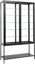 Mondo Black 2 Door Glass Display Cabinet