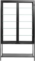 Mondo Black 2 Door Glass Display Cabinet