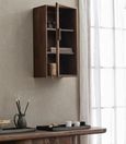 Nango Dark Brown 1 Door Wall Display Cabinet