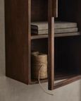 Nango Dark Brown Mango Wood 2 Door Wall Cabinet
