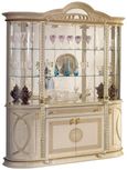 New Venus Beige Italian 4 Door Display Cabinet