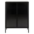 Newcastle Display Cabinet - 2 Door - Black