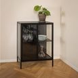 Newcastle Display Cabinet - 2 Door - Black