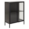 Newcastle Display Cabinet - 2 Door - Black