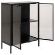 Newcastle Display Cabinet - 2 Door - Black