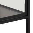 Newcastle Display Cabinet - 2 Door - Black