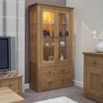 Torino Display Cabinet - 2 Door - Oak