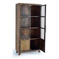 Pemberton Display Cabinet - Railway Wood - 2 Door