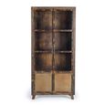 Pemberton Display Cabinet - Railway Wood - 2 Door