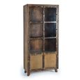 Pemberton Display Cabinet - Railway Wood - 2 Door