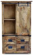Renwal Works Industrial Style Wooden Display Cabinet
