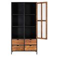 Rieti Display Cabinet - Industrial Style - Mango Wood - 1 Door