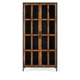 Rieti Display Cabinet - Industrial Style - Mango Wood - 2 Door