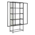 Seaford Display Cabinet - 2 Door - Black Metal
