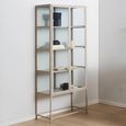 Seaford Display Cabinet - 2 Door - Grey Metal