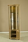 Shaker Oak Corner Display Cabinet