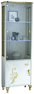 Sofia White Italian 1 Door Display Cabinet