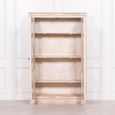 Washed Mango Wood Display Cabinet - 2 Door
