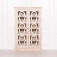 Washed Mango Wood Display Cabinet - 2 Door