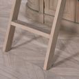 White Cedar Wood Display Cabinet with Ladder - Extra Large - Curved