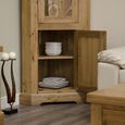 Deluxe Corner Display Unit - 2 Door - Oak