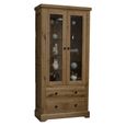 Deluxe Display Cabinet - 2 Door - Oak