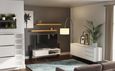 Monaco Sideboard - 2 Door - 3 Drawer - White