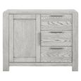 Amsterdam Small Sideboard - 1 Door - Grey Washed Oak - 98.5cm