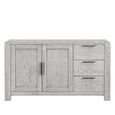 Amsterdam Medium Sideboard - 2 Door - Grey Washed Oak - 140cm