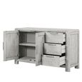 Amsterdam Medium Sideboard - 2 Door - Grey Washed Oak - 140cm