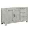 Amsterdam Medium Sideboard - 2 Door - Grey Washed Oak - 140cm