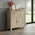 Modern Country Oak - Small Sideboard - 75cm - 2 Door
