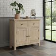 Modern Country Oak - Small Sideboard - 90cm - 2 Door