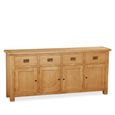 Salisbury Premium Extra Large Sideboard - 4 Door - Oak - 191cm
