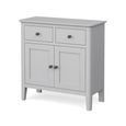 Stowe Compact Sideboard - 2 Door - Grey - 75cm