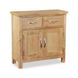 New Trinity Compact Sideboard - 75cm - 2 Door - Natural Oak